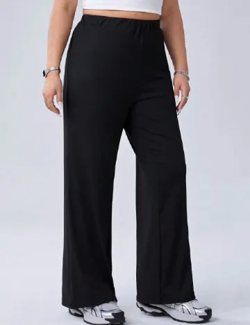 Pantaloni SHEIN CURVE, negru Negru