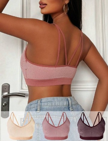 Set bustiere 3 bucati SHEIN, mix culori