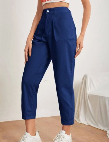 Pantaloni SHEIN, bleumarin