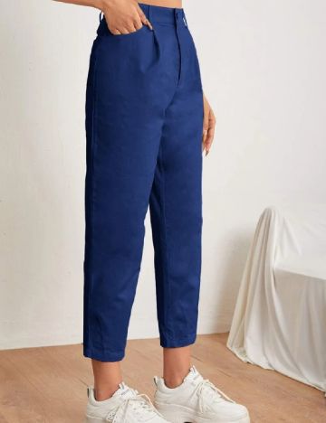 Pantaloni SHEIN, bleumarin