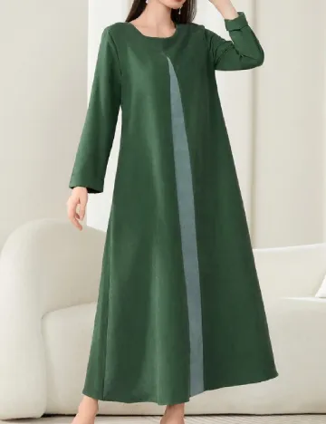 Rochie lunga SHEIN, verde Verde