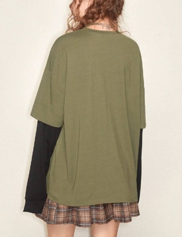 Bluza Oversize Romwe, verde