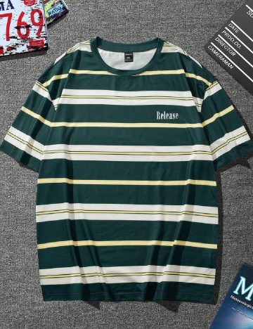 Tricou SHEIN Plus Size Men, verde