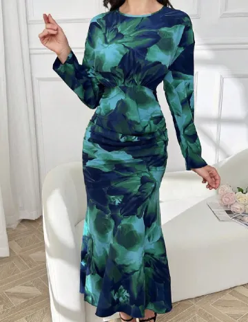 Rochie lunga SHEIN, verde Verde