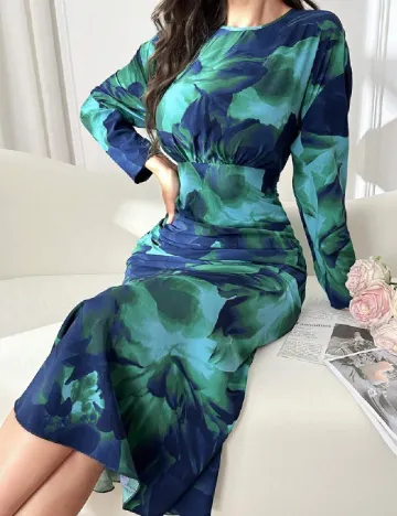 Rochie lunga SHEIN, verde Verde