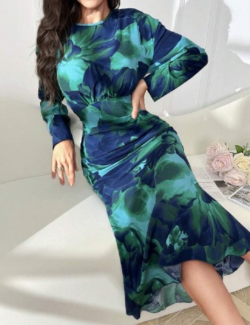 Rochie lunga SHEIN, verde