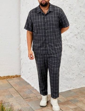 Compleu SHEIN Plus Size Men, gri