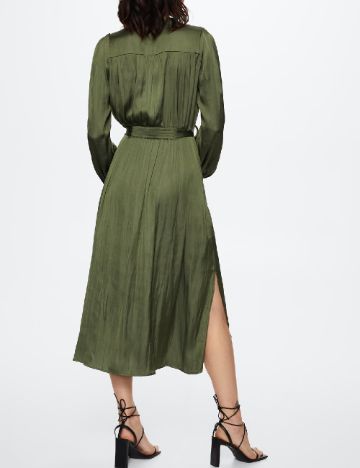 Rochie medie Mango Violeta, verde