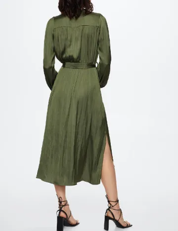 Rochie medie Mango Violeta, verde Verde