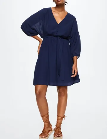 Rochie scurta Mango, bleumarin Albastru