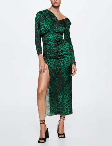 Rochie medie Mango, verde