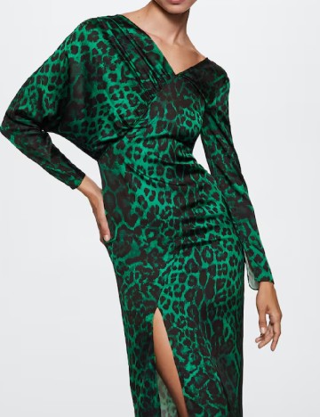 Rochie medie Mango, verde