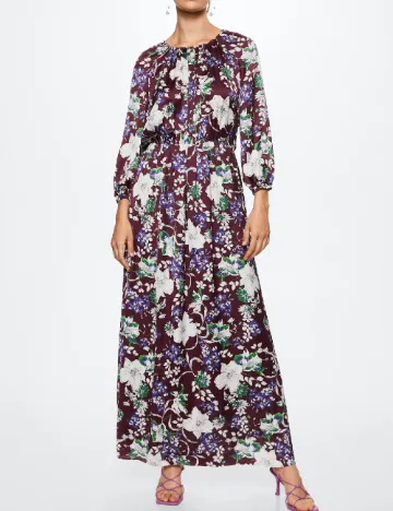 Rochie lunga Mango, floral print Floral print