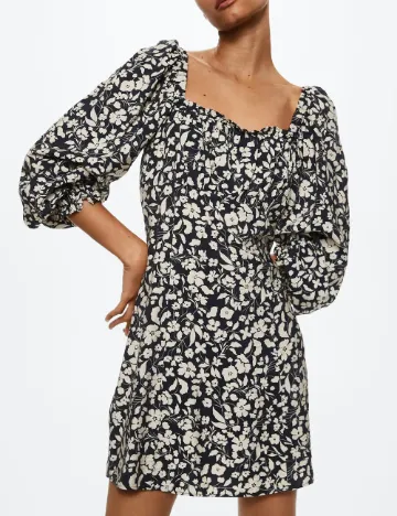 Rochie scurta Mango, floral print Floral print