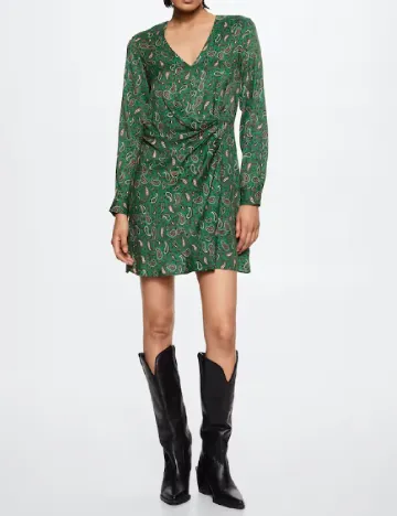 Rochie scurta Mango, verde Verde