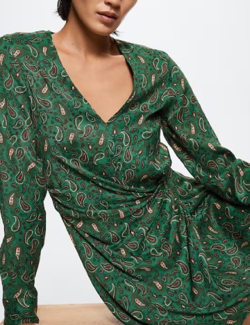 Rochie scurta Mango, verde