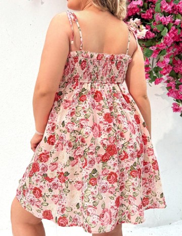 Rochie scurta SHEIN CURVE, floral print