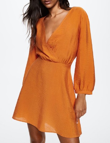 Rochie scurta Mango, portocaliu