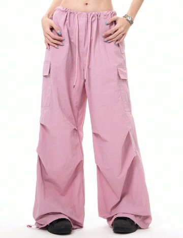 Pantaloni SHEIN, roz