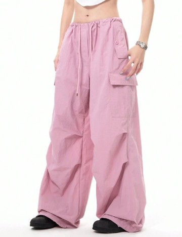 Pantaloni SHEIN, roz