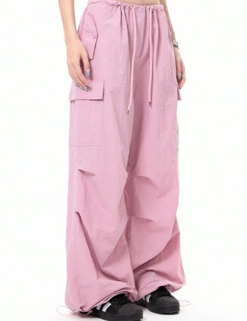 Pantaloni SHEIN, roz