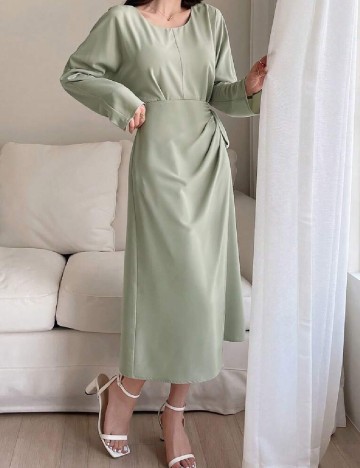 Rochie medie Dazy, verde