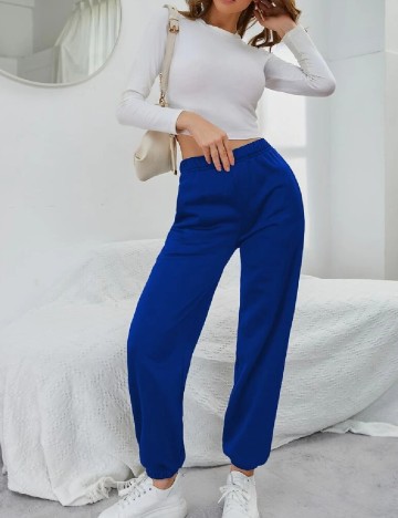 Pantaloni SHEIN, albastru