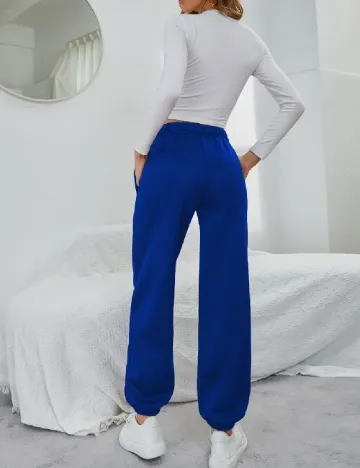 Pantaloni SHEIN, albastru Albastru