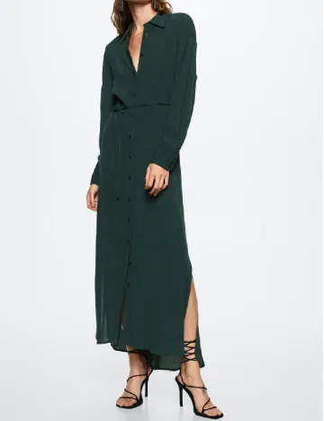 Rochie lunga Mango, verde Verde