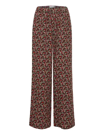 Pantaloni Ichi, floral Floral print