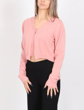 Set Cardigan si Top SHEIN, roz