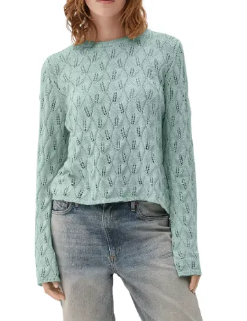 Bluza Q/S, turcoaz Verde