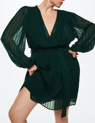 Rochie scurta Mango Violeta, verde