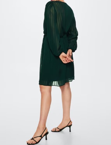 Rochie scurta Mango Violeta, verde