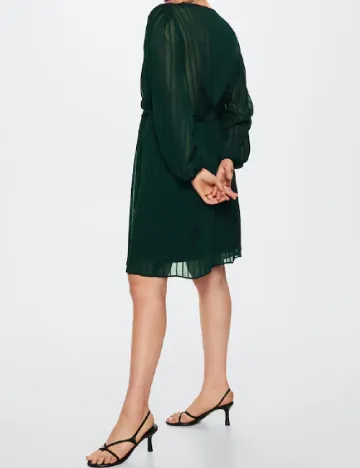 Rochie scurta Mango Violeta, verde Verde