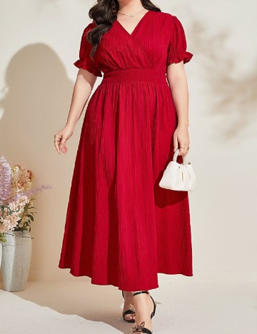 Rochie lunga SHEIN CURVE, rosu