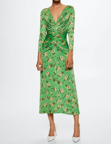 Rochie medie Mango, verde