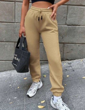 Pantaloni SHEIN, maro