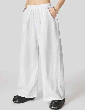 Pantaloni SHEIN, alb Alb