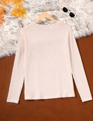 Bluza Shein Kids, crem