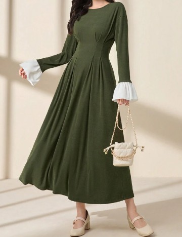 Rochie lunga SHEIN, verde