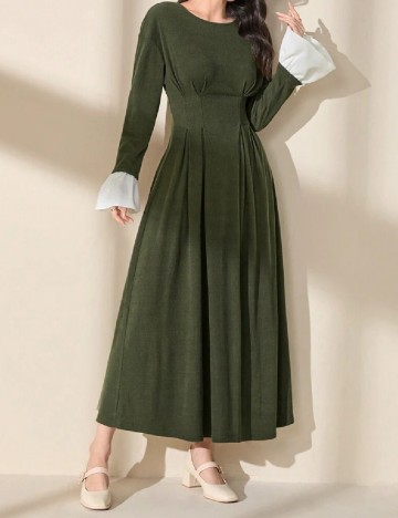 Rochie lunga SHEIN, verde