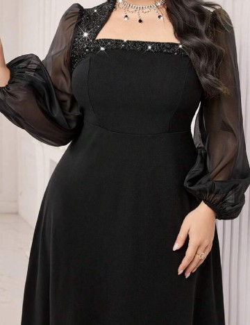 Rochie lunga SHEIN CURVE, negru