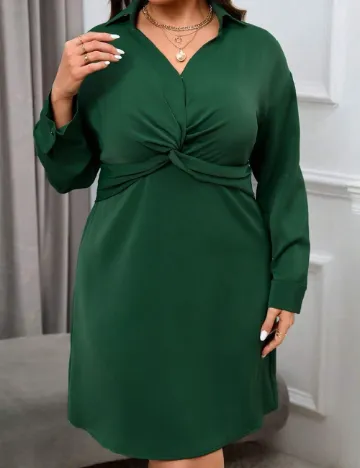 Rochie scurta SHEIN CURVE, verde Verde