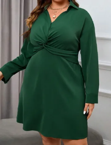 Rochie scurta SHEIN CURVE, verde Verde