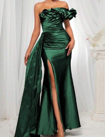 Rochie lunga SHEIN, verde