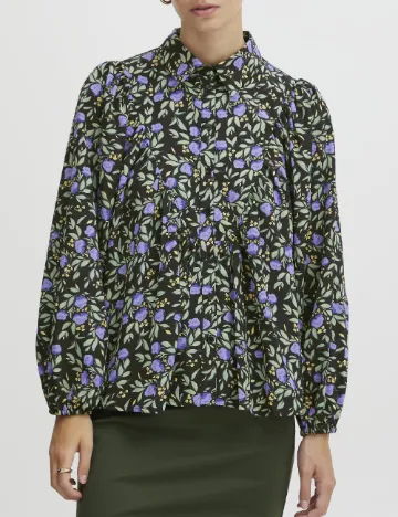 Camasa Ichi, floral print Floral print