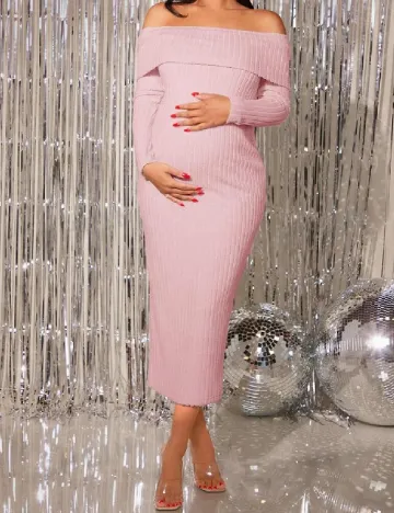 Rochie medie SHEIN Maternity, roz Roz