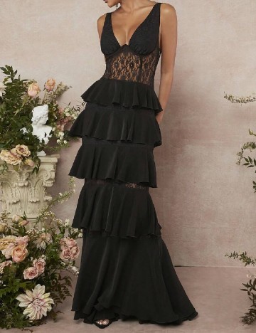 Rochie lunga SHEIN, negru