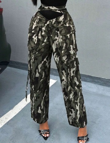 Pantaloni SHEIN, army